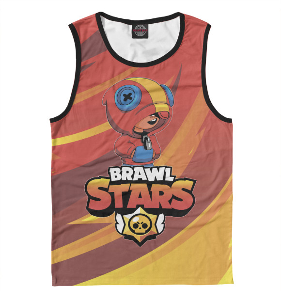 Майка для мальчика с изображением Brawl Stars цвета Белый