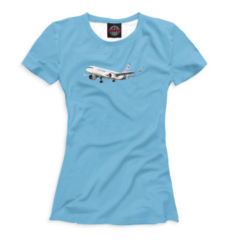 Женская футболка Airbus A-320
