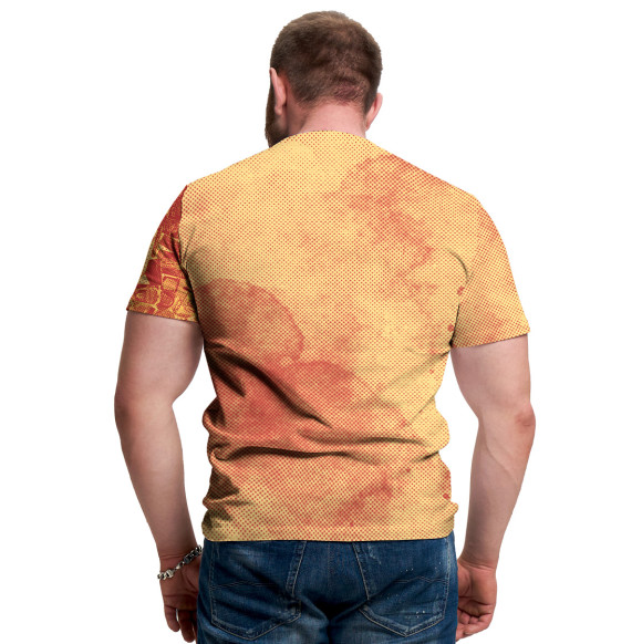 Мужская футболка с изображением Кто не работает тот не ест цвета Белый