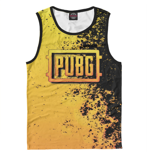 Мужская майка с изображением Pubg цвета Белый