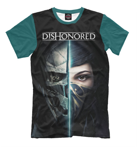 Мужская футболка с изображением Dishonored цвета Белый