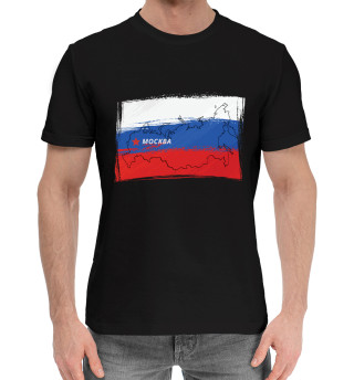 Мужская хлопковая футболка Россия моя