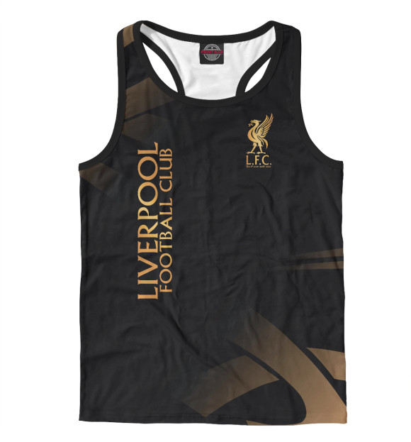 Мужская майка-борцовка с изображением Liverpool цвета Белый