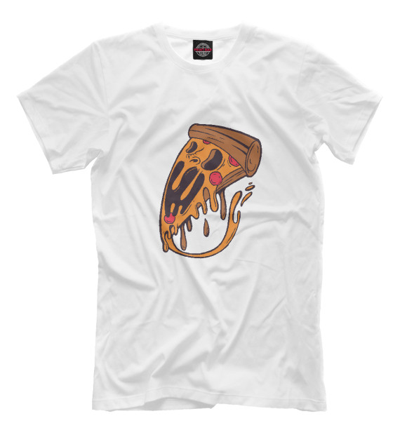 Футболка для мальчиков с изображением Pizza monster цвета Белый