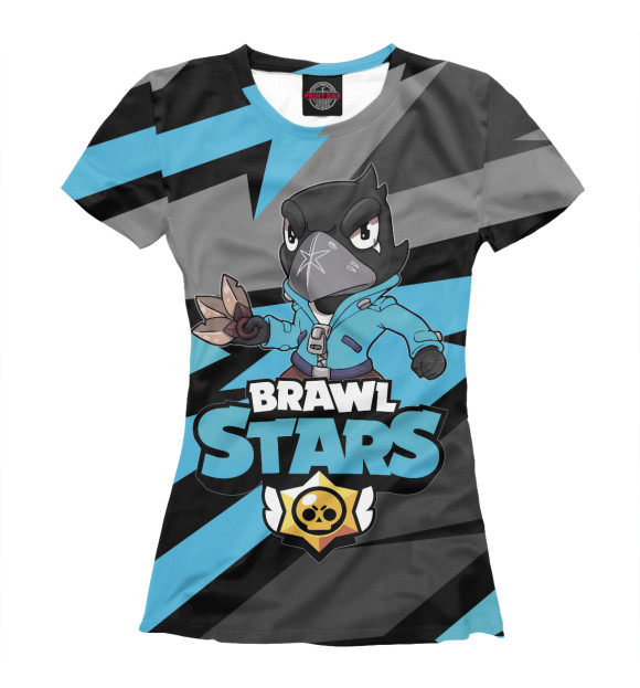 Женская футболка с изображением Brawl Stars цвета Белый
