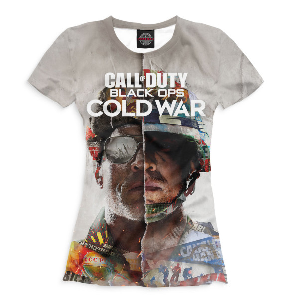 Футболка для девочек с изображением Call of Duty цвета Белый