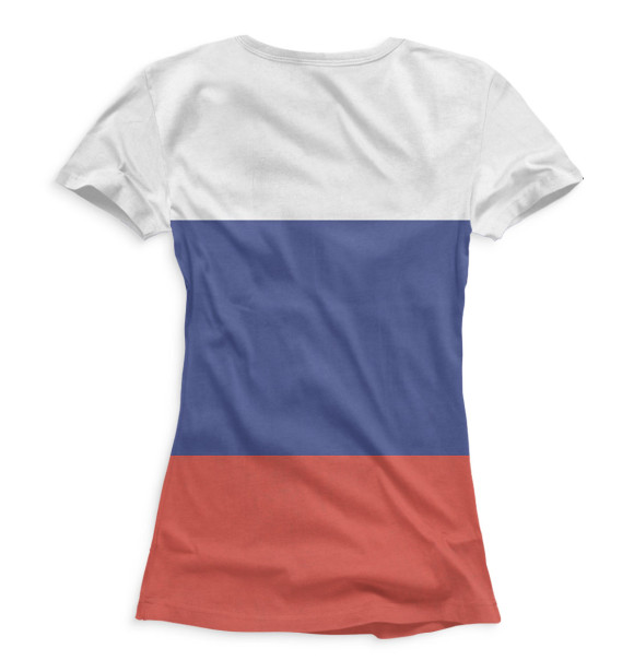 Женская футболка с изображением Луганская Народная Республика цвета Белый