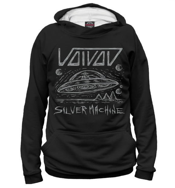 Женское худи с изображением Voivod цвета Белый