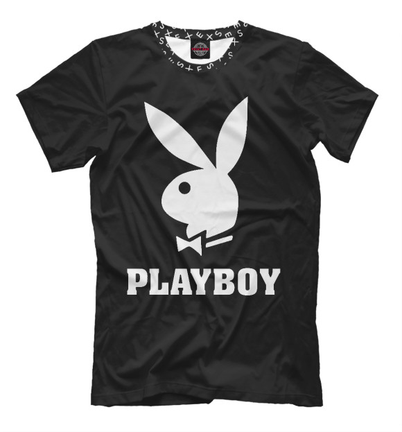 Мужская футболка с изображением Playboy цвета Белый