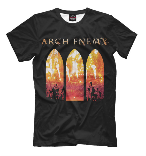 Футболка для мальчиков с изображением Archenemy цвета Белый