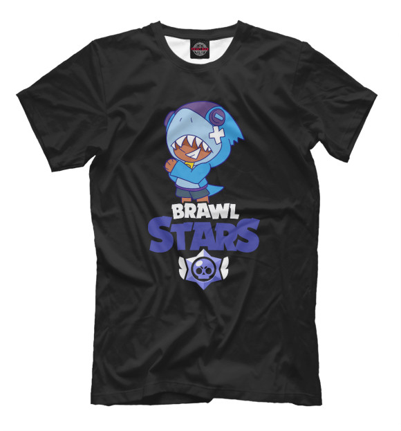 Мужская футболка с изображением Brawl Stars цвета Белый