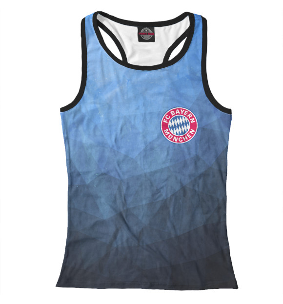 Женская майка-борцовка с изображением Bayer Munchen цвета Белый