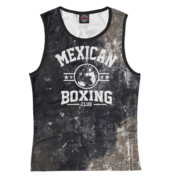 Майка для девочки с изображением Mexican Boxing Club цвета Белый