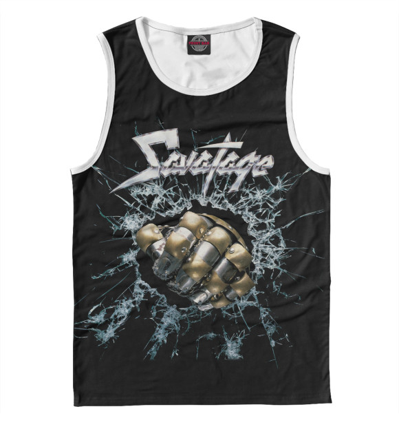 Майка для мальчика с изображением Ssavatage цвета Белый