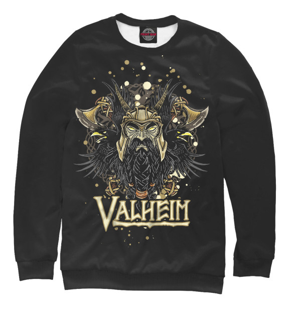 Свитшот для мальчиков с изображением Valheim цвета Белый