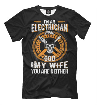 Мужская футболка Электромонтёр