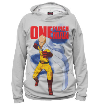 Женское худи One-Punch Man сайтама серый