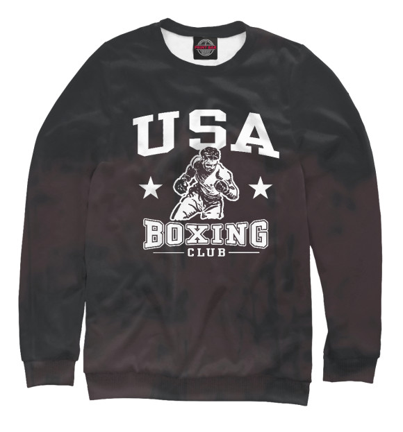 Свитшот для мальчиков с изображением USA Boxing цвета Белый