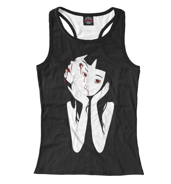 Женская майка-борцовка с изображением Томиэ цвета Белый