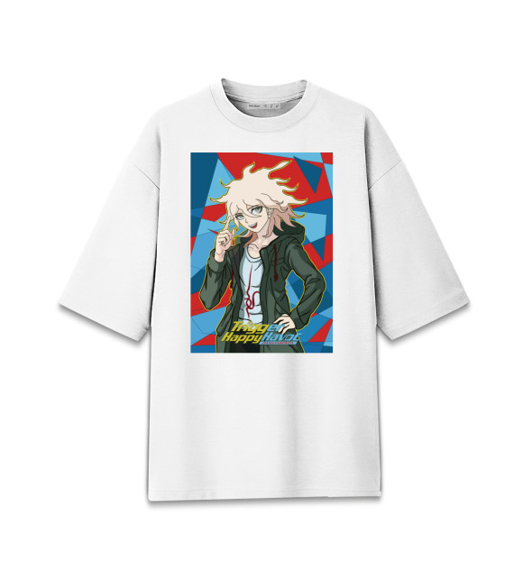 Женская футболка оверсайз с изображением Danganronpa цвета Белый
