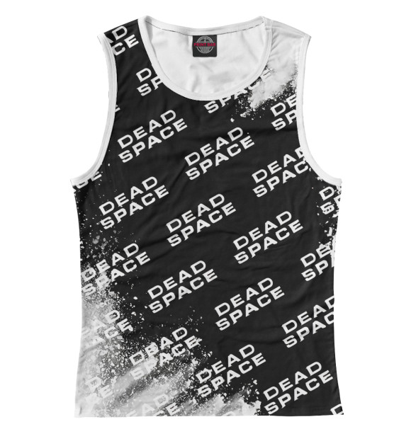 Женская майка с притом Dead Space цвета Белый Женская майка с изображением Dead Space цвета Белый