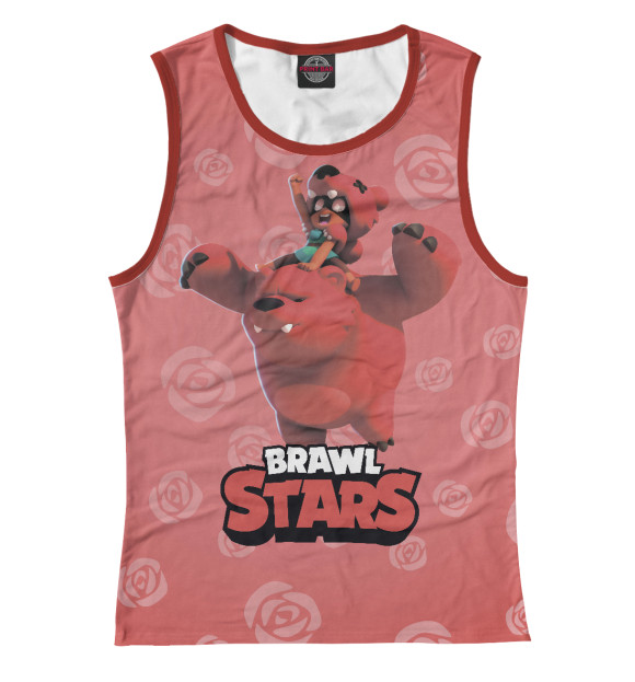 Майка для девочки с изображением Brawl stars Nita цвета Белый