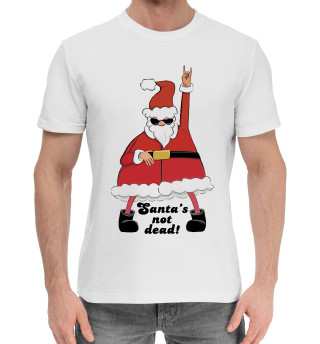 Мужская хлопковая футболка Santa's not dead!