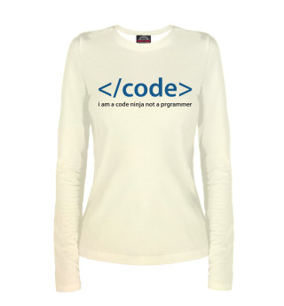 Женский лонгслив Code Geek
