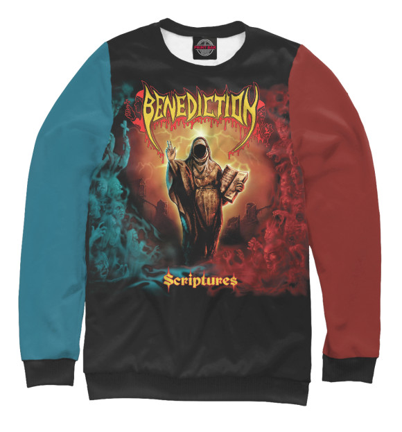 Свитшот для девочек с изображением Benediction цвета Белый