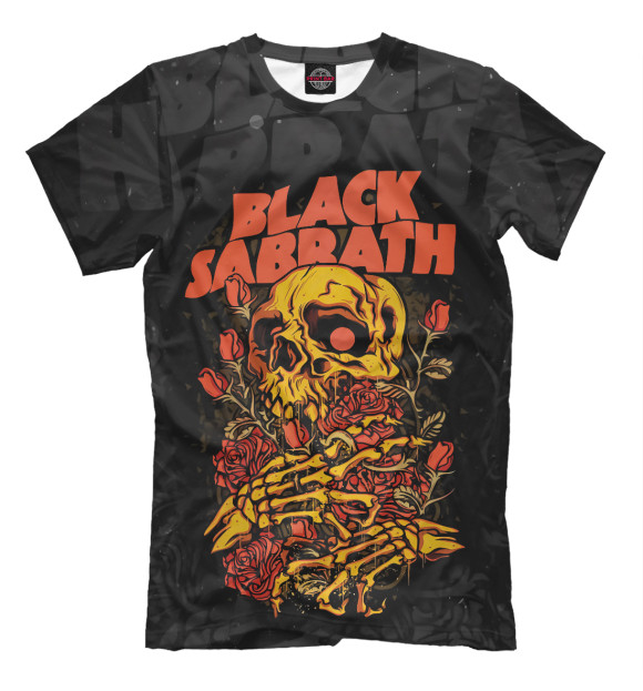 Футболка для мальчиков с изображением Black Sabbath цвета Белый