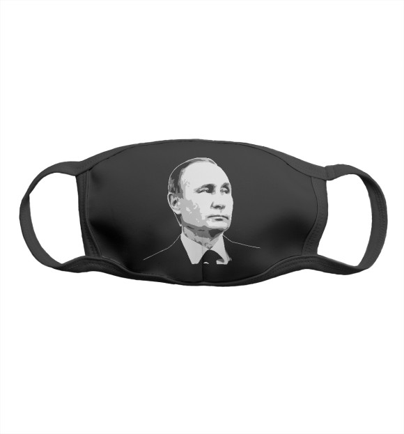 Маска тканевая с изображением Путин цвета Белый