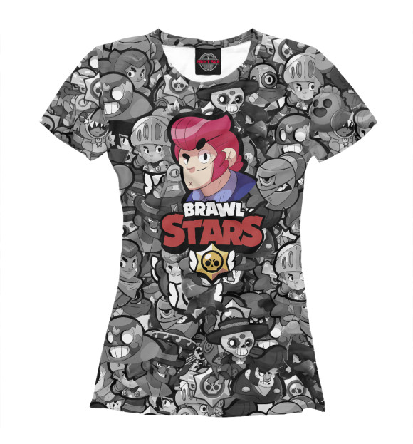 Футболка для девочек с изображением Brawl Stars: Colt цвета Белый