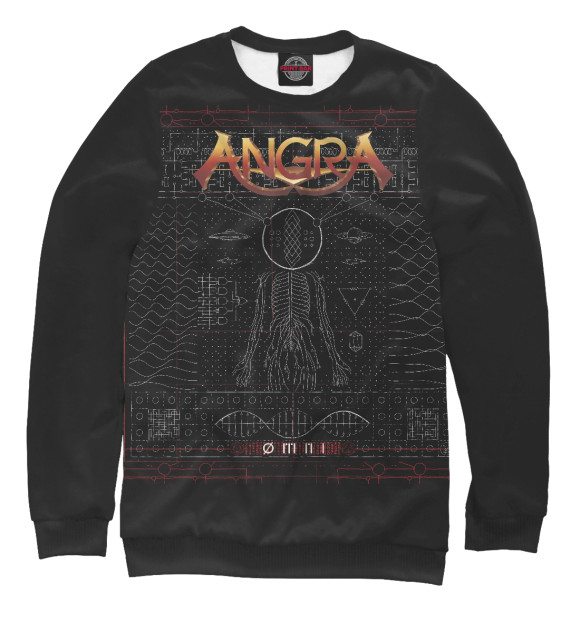 Свитшот для девочек с изображением Angra цвета Белый