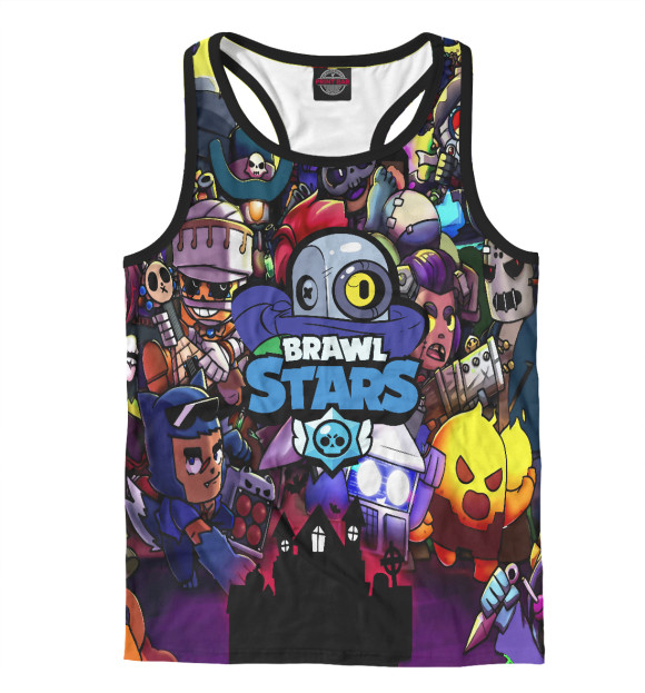 Мужская майка-борцовка с изображением Ricochet цвета Белый