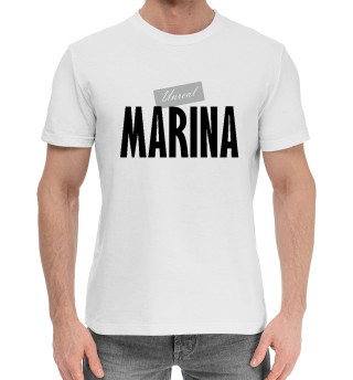 Мужская хлопковая футболка Марина