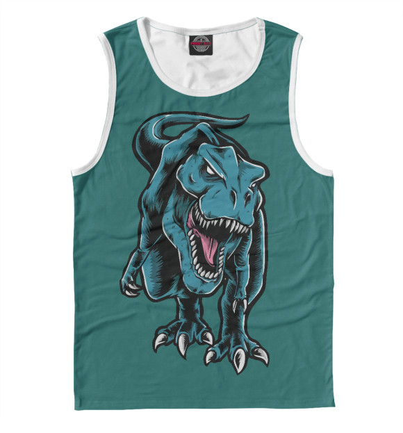 Майка для мальчика с изображением Тирекс цвета Белый