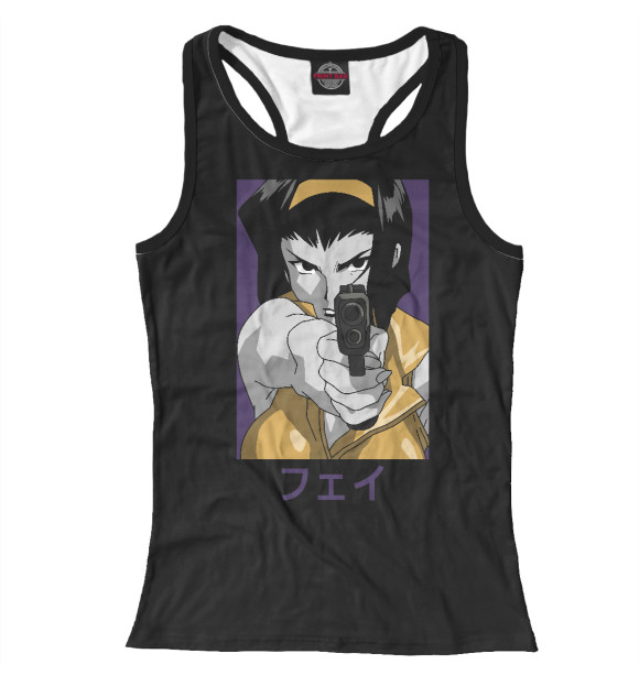 Женская майка-борцовка с изображением Фэй Валентайн цвета Белый