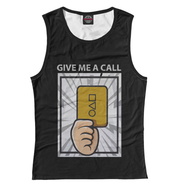 Майка для девочки с изображением Позвони Мне цвета Белый