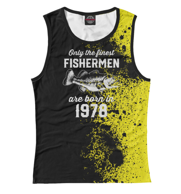 Майка для девочки с изображением Fisherman in 1978 цвета Белый