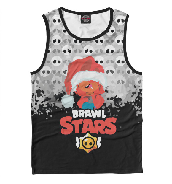 Майка для мальчика с изображением Brawl Stars цвета Белый