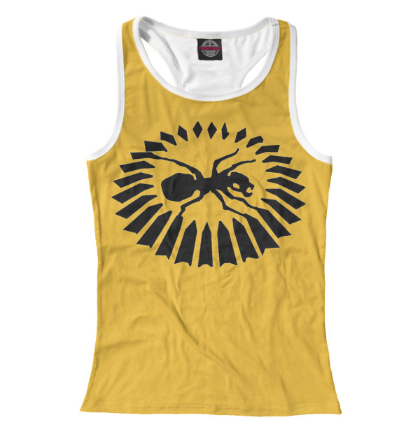 Женская майка-борцовка с притом The Prodigy цвета Белый Женская майка-борцовка с изображением The Prodigy цвета Белый