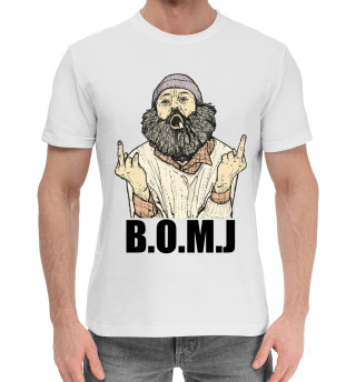 Хлопковая футболка для мальчиков B.O.M.J