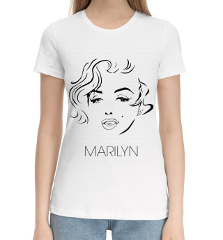 Хлопковая футболка для девочек Мэрилин Монро