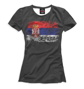Футболка для девочек Serbia