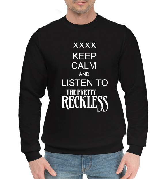Мужской хлопковый свитшот с изображением The Pretty Reckless цвета Черный