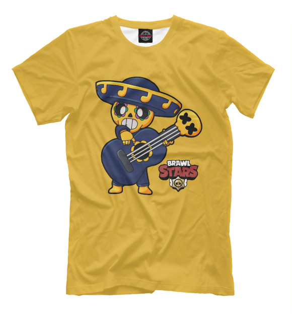 Мужская футболка с изображением Brawl Stars цвета Белый