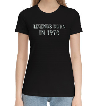 Хлопковая футболка для девочек 1978
