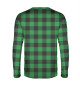 Мужской лонгслив Зеленая шотландка