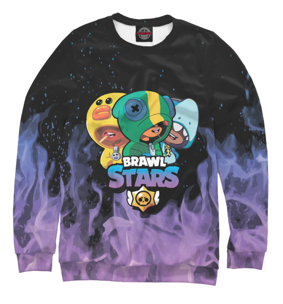 Свитшот для мальчиков с изображением Brawl Stars цвета Белый