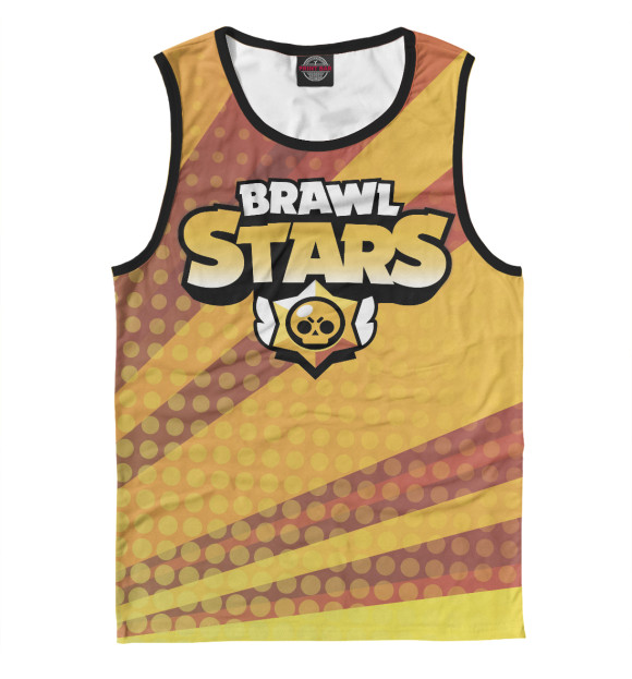 Майка для мальчика с изображением Brawl Stars цвета Белый